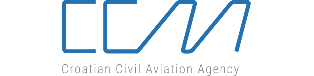 Logo of the Croatian Civil Aviation Agency, which certifies and regulates skydiving in Croatia.