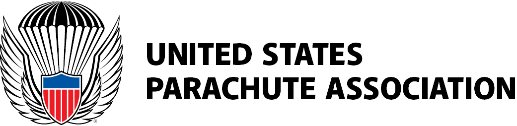 Logo of the United States Parachute Association, promoting safety and standards in skydiving.